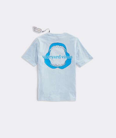 Boys' Glow-In-The-Dark Shark Jaw Short-Sleeve Pocket Tee | vineyard vines