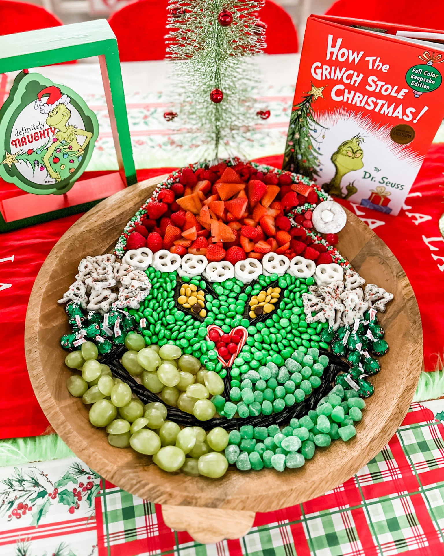 Have I mentioned I love a theme?! Lol And the Grinch is one of my favorites! This Grinch Snack Board was almost too cute to eat…almost! 😂 

#LTKHoliday #LTKfamily #LTKparties