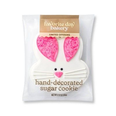 Easter Bunny Pink Ears Sugar Cookie - 2.12oz - Favorite Day™ | Target