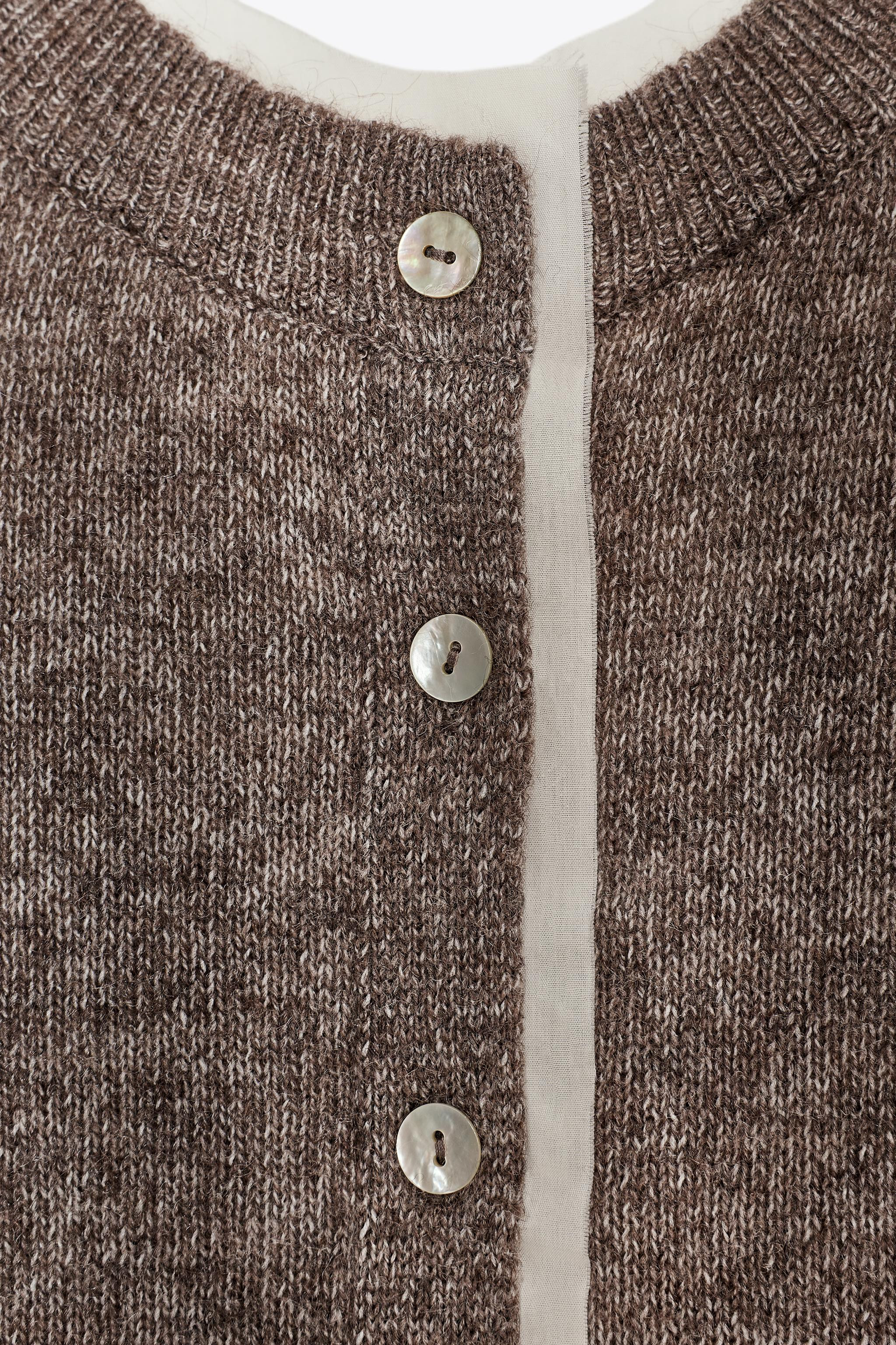 COMBINATION KNIT CARDIGAN | Zara US