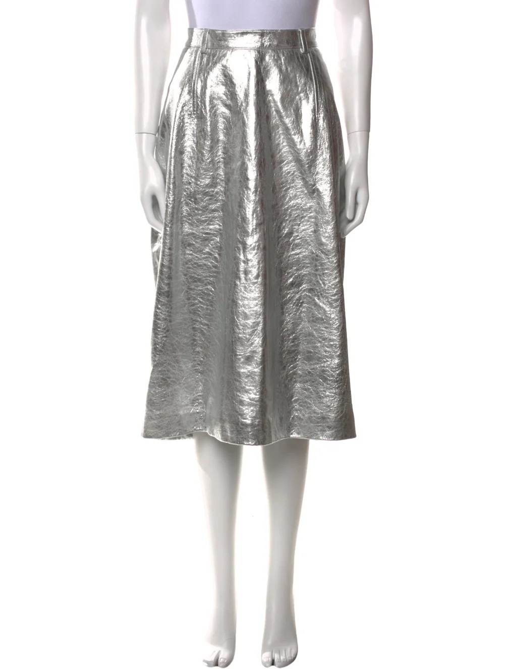 Balenciaga 2021 Midi Length Skirt - Silver Skirts, Clothing - BAL345737 | The RealReal | The RealReal
