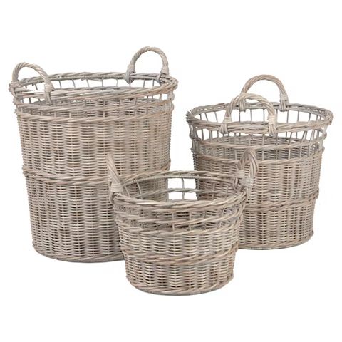 Anita Wicker Round Baskets - Set of 3 | Target