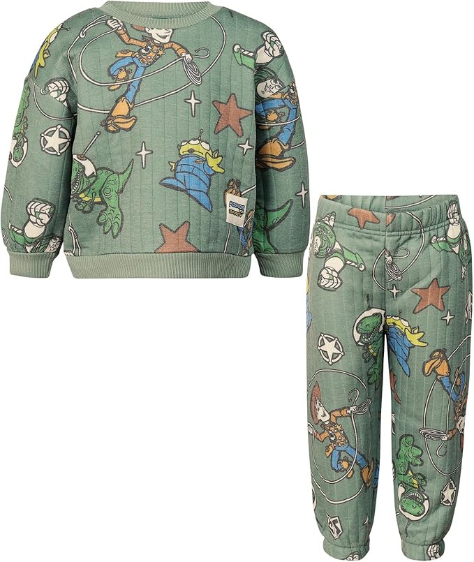 Magic Threadz Disney Clothes Baby Boys Quilted Fleece Outfit Set Mickey, Stitch, Pooh, Toy Story,... | Amazon (US)