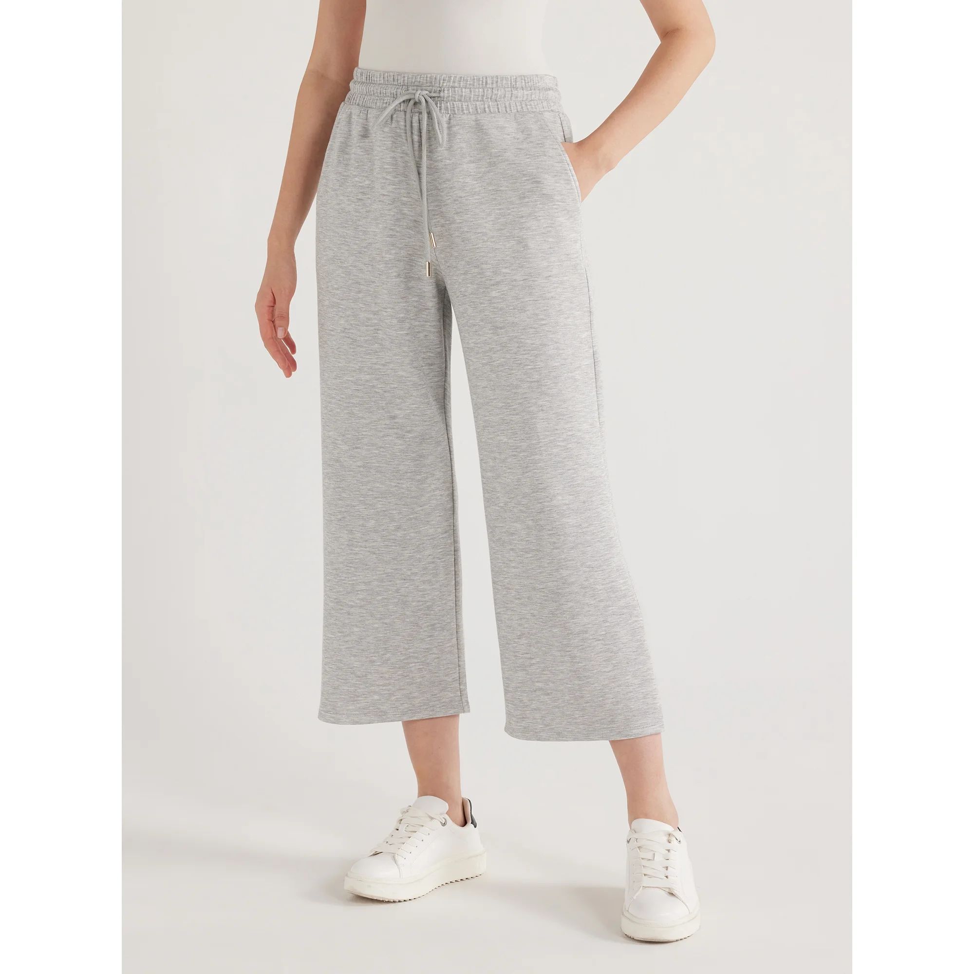 Scoop Women's Cropped Ultimate ScubaKnit Lounge Pants, Sizes XS-2XL | Walmart (US)