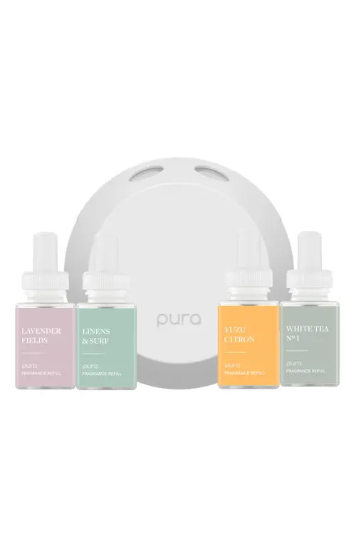 Best Sellers & Pura 4 Smart Fragrance & Refill Set in White at Nordstrom | Nordstrom
