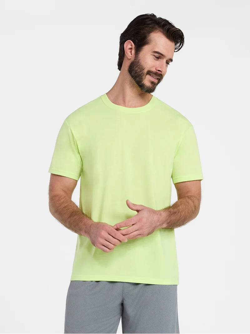 Athletic Works Men's and Big & Tall Tri Blend Tee with Short Sleeves, Sizes XS-4XLT | Walmart (US)
