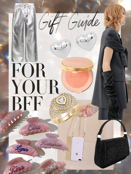 What to get your BFF for Christmas? From sparkly bags to silver trousers to the famed pearl phone strap from Emily in Paris, here are the gifts to get your bestie this year 🎄
Gucci makeup | Silver heart earrings | Personalised hair clips | Crocodile clip | Heart ring | Party handbag | Gift ideas for women | Gift ideas for friends | Gift ideas for sisters | Gift ideas for girlfriend | Gift guide for her 

#LTKSeasonal #LTKGiftGuide #LTKHoliday