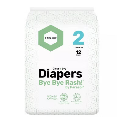 Parasol Chlorine-Free Diapers with RashShield Protection - Size 2 - 12ct | Target