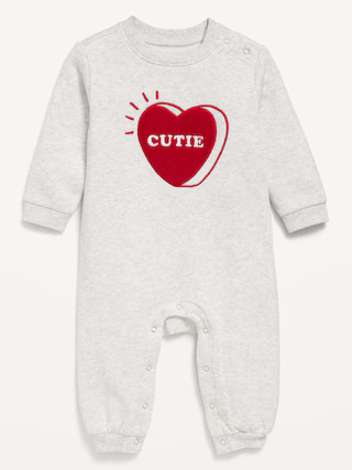Long-Sleeve Fleece Graphic One-Piece for Baby | Old Navy (US)