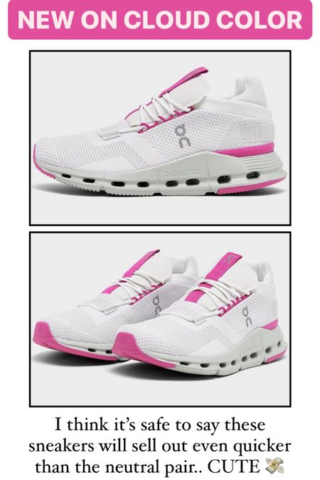 Pink on Cloudnova sneakers / summer sneakers / pink sneakers / pink and white sneakers / Barbie sneakers 

#LTKstyletip #LTKFind #LTKshoecrush