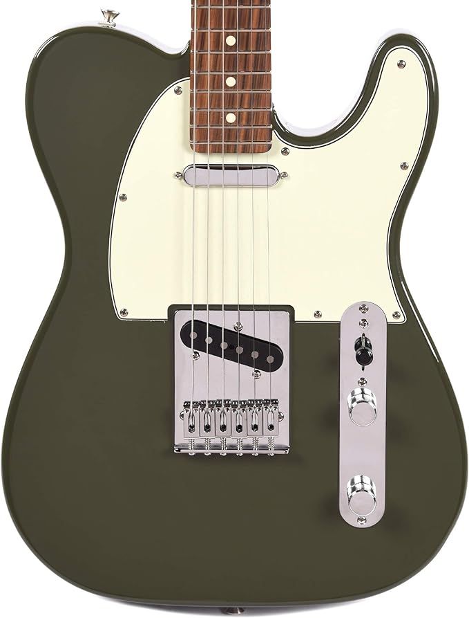 Fender Player Telecaster PF Olive w/3-Ply Mint Pickguard (CME Exclusive) | Amazon (US)