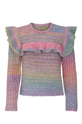 Yumi Ruffle Pullover | Rent The Runway