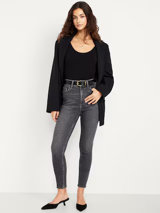 Extra High-Waisted Rockstar 360° Stretch Super-Skinny Jeans | Old Navy (US)