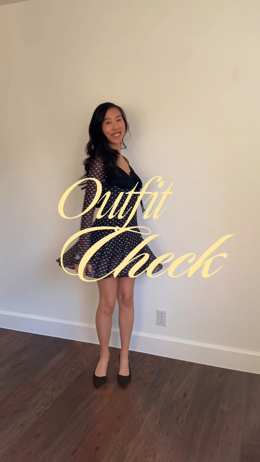 Dress (XS), polka dot dress, Amazon dress, Amazon outfit, black dress, black heels, kitten heels  

#LTKootd #LTKSaleAlert #LTKPetite