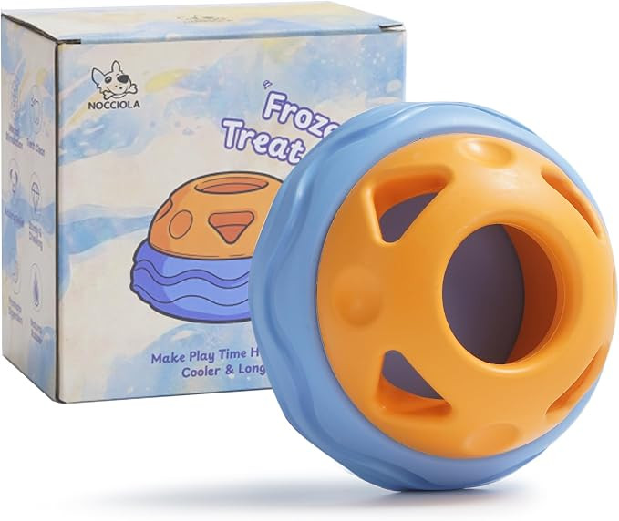Nocciola Enrichment Dog Licking Toy, Frozen Treat Feeder for Aggressive Chewers, Freezable Rubber... | Amazon (US)