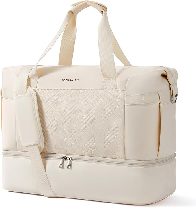 BOSTANTEN Weekender Bags for Women Travel Under Seat Carry On Bag Duffle Bag with Shoe Compartmen... | Amazon (US)