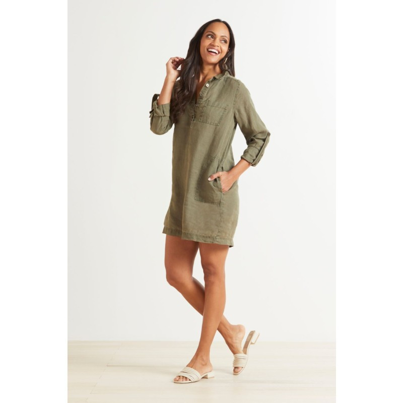 MICHAEL STARS Linen Eleanor Dress | EVEREVE | Evereve