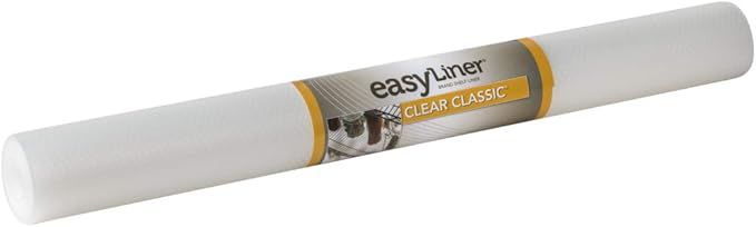 Duck Brand Clear Classic Easy 286231 Non-Adhesive Shelf Liner, 24 in x 10 ft Roll | Amazon (US)