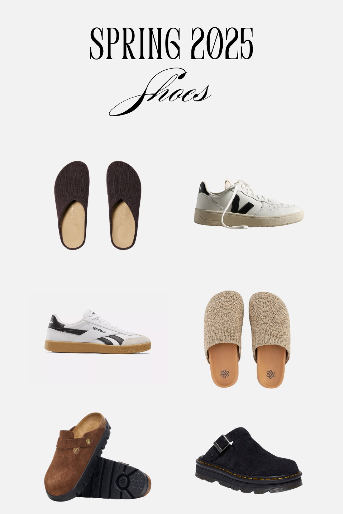 spring 2025 everyday shoe inspo!
