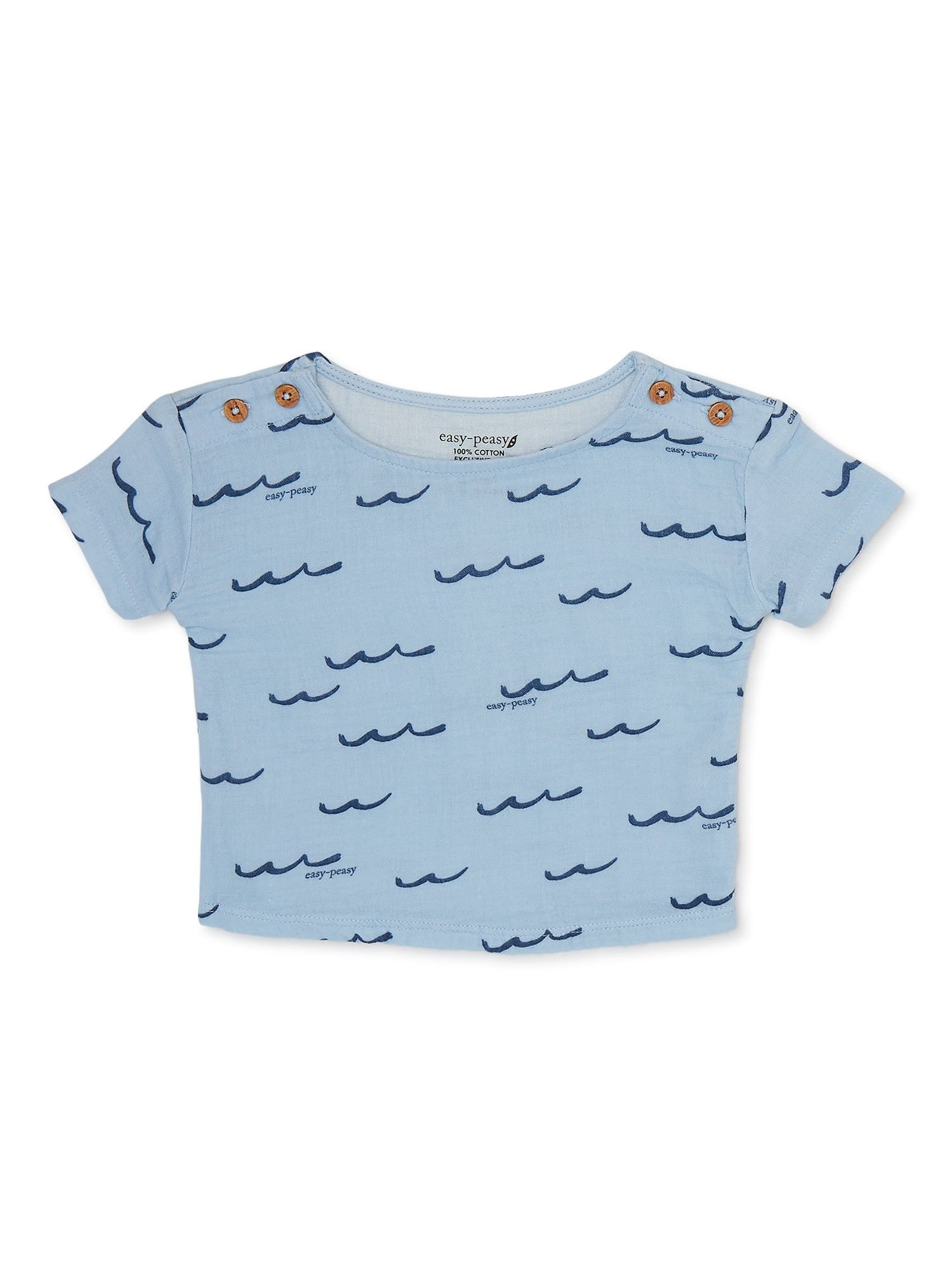 easy-peasy Baby Short Sleeve Print Tee, Sizes 0M-24M | Walmart (US)