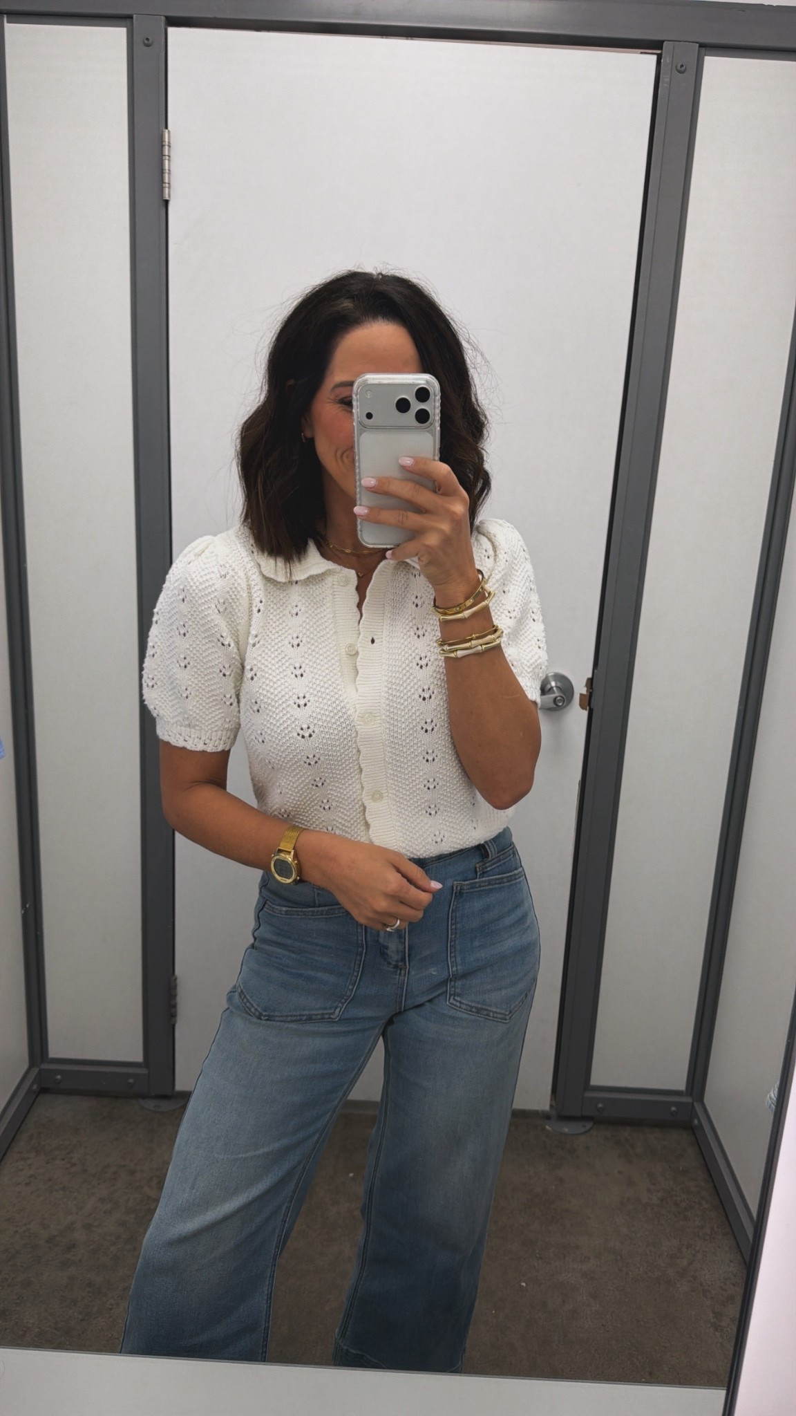 This little knit top is such a cute staple for spring 🤍 I love the subtle eyelet detail and the collar—it gives it that classic, elevated look while still being easy to style. Perfect paired with jeans, shorts, or white denim for an effortless everyday outfit.

#ltkstyle #ltkfinds #springtops #everydayoutfit #casualstyle #springfashion #wardrobestaples #classicstyle #outfitideas #ltkfashion

#LTKmomlife #LTKPetite #LTKOver40