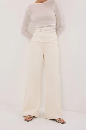 REAGAN 2.0 CREAM SLOUCHY JEAN | DISSH