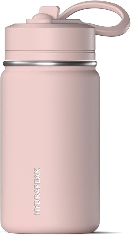 Hydrapeak Mini 14oz Water Bottle with Straw Lid, Stainless Steel Double Wall Insulated Water Bott... | Amazon (US)