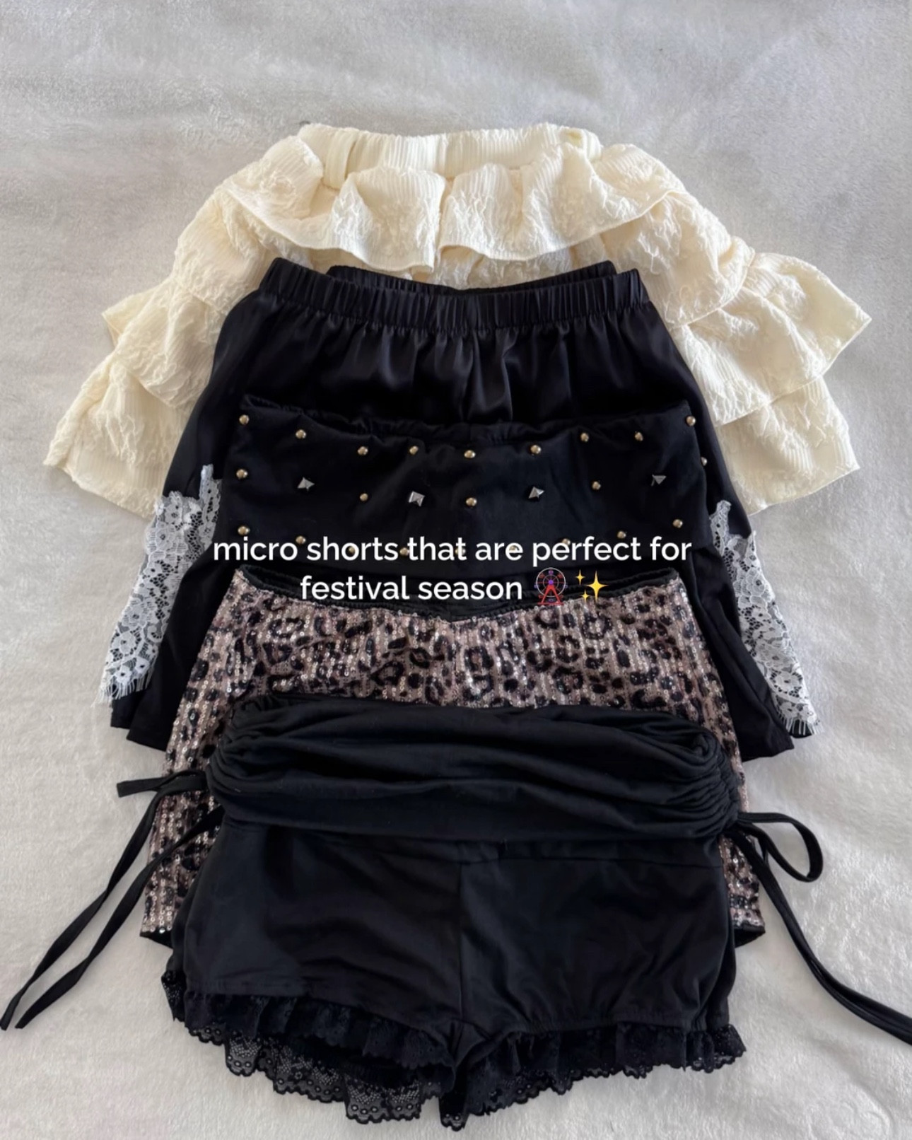 adorable micro shorts that are perfect for festival season! 🎡✨

#LTKSeasonal #LTKFestival