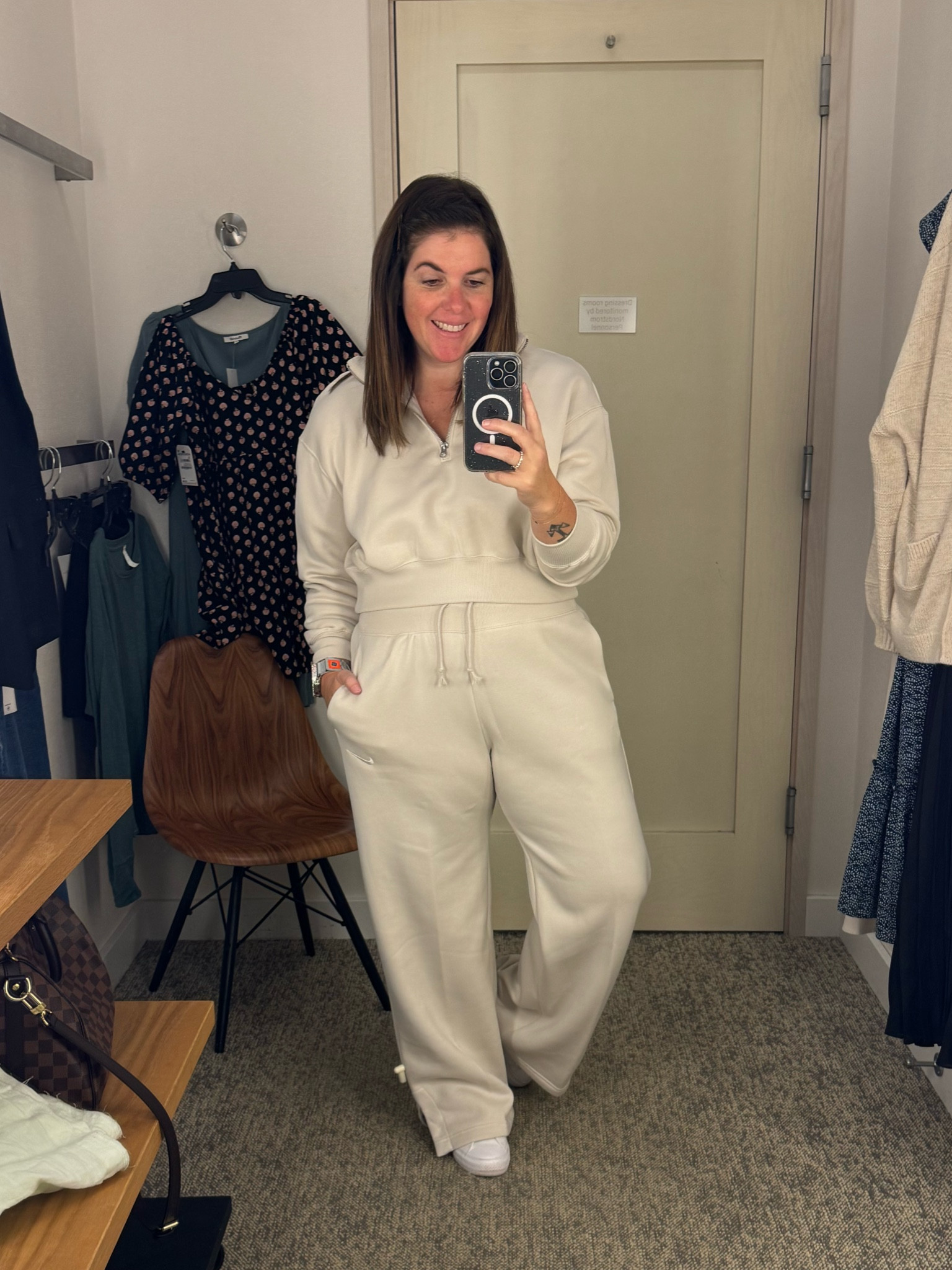 I need y’all to settle a debate here…yay or nay on this Nike set?! This set is perfect for lounging or walking down the aisle to your flight! Both pieces fit TTS and they are on sale for $55.99 (top) and $51.99 (pants)! 

#LTKSaleAlert #LTKSummerSales #LTKxNSale