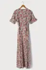 September Sunsets White Multi Floral Print Wrap Maxi Dress | Lulus (US)