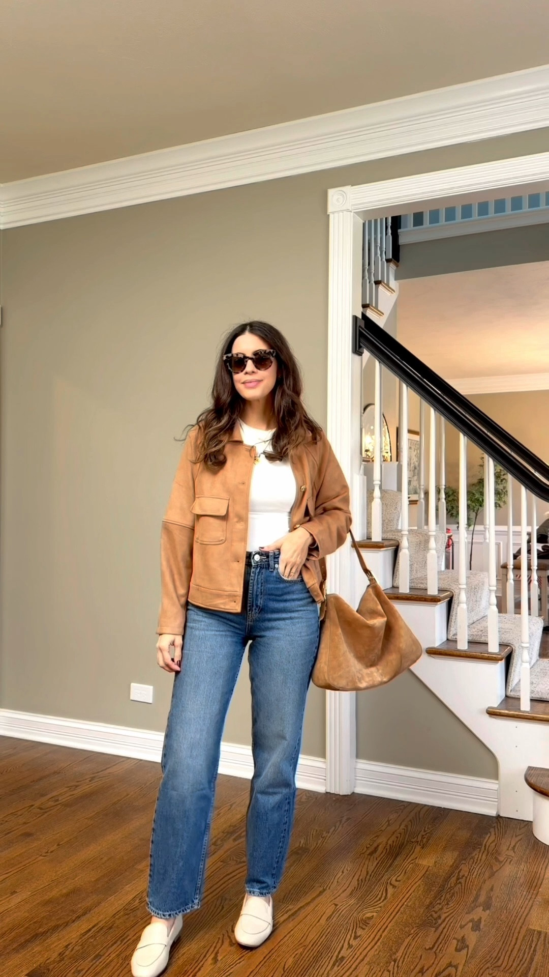 What I’m actually wearing this Fall as a mom: Zara jeans under $50(run TTS) a long-sleeve top(wearing a size Medium), my favorite Amazon jacket (so good!)wearing a size Small, and comfy loafers I live in. 🍂

#LTKSeasonal #LTKStyleTip #LTKFindsUnder100