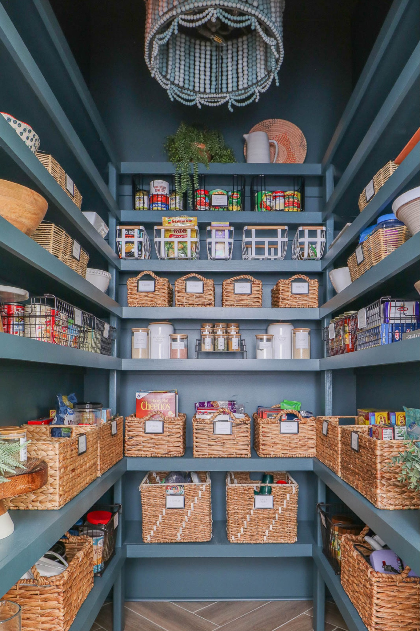 Tackling any organizational projects over the Holiday break? Here’s a peek back at one of my favorites to date! This paint color… Inchyra Blue by Farrow and Ball is STUNNING! 💙 

#LTKunder100 #LTKunder50 #LTKhome