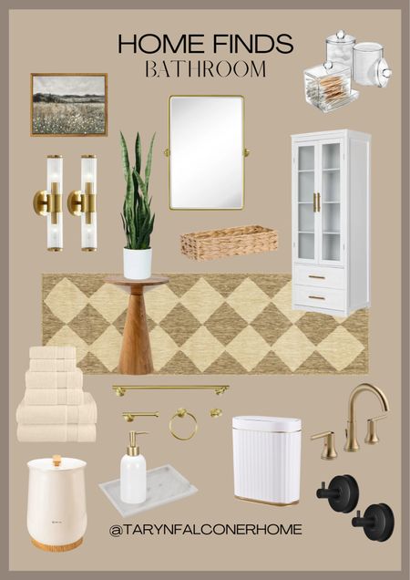 Shop these affordable bathroom finds!
So many items on sale!

Bathroom, sconces, mirror, bathroom decor, faucet, towels, towel warmer, garbage can, suction cup hooks, marble tray

#LTKsalealert #LTKhome