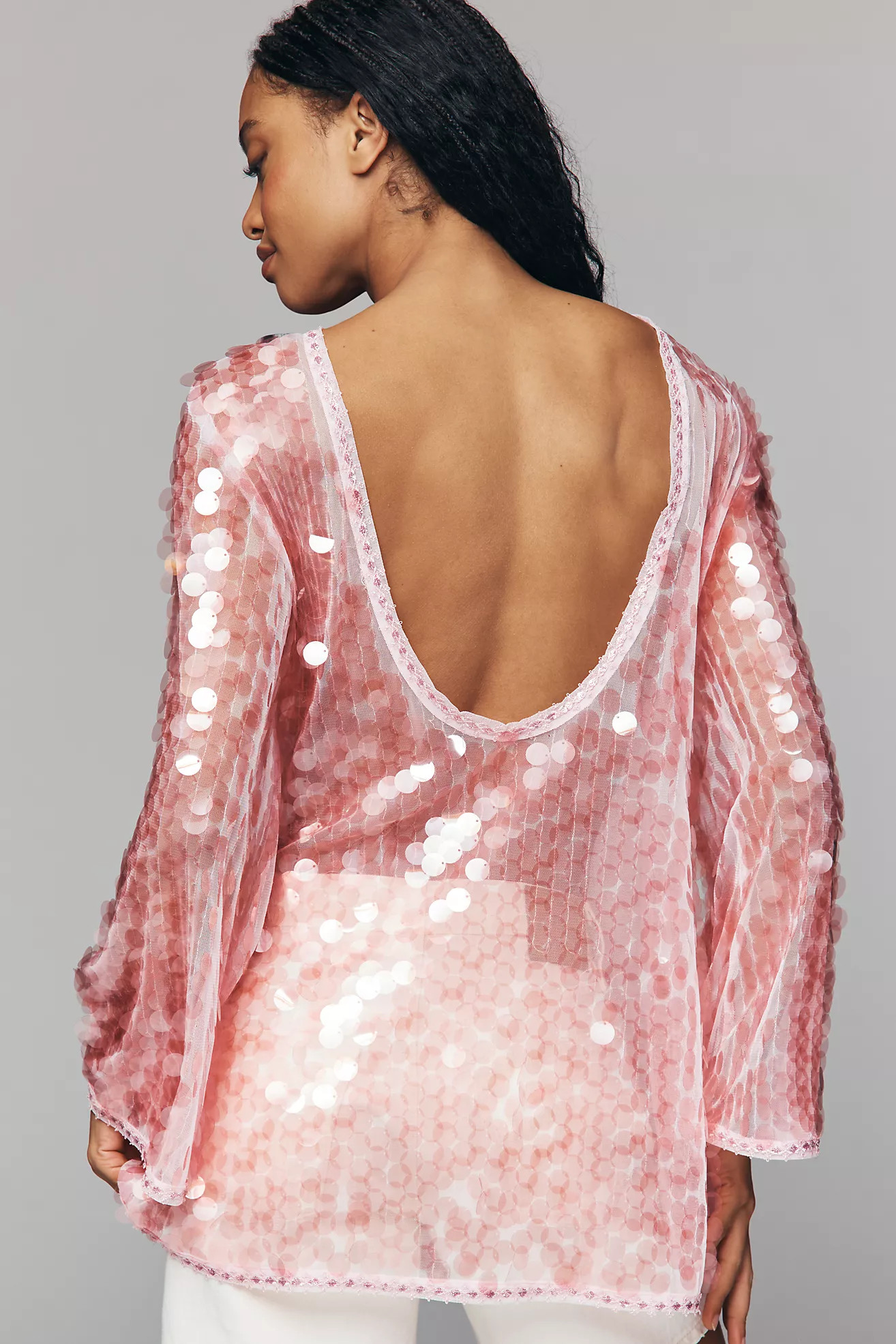 Celandine Sequin Mini Tunic | Anthropologie (US)