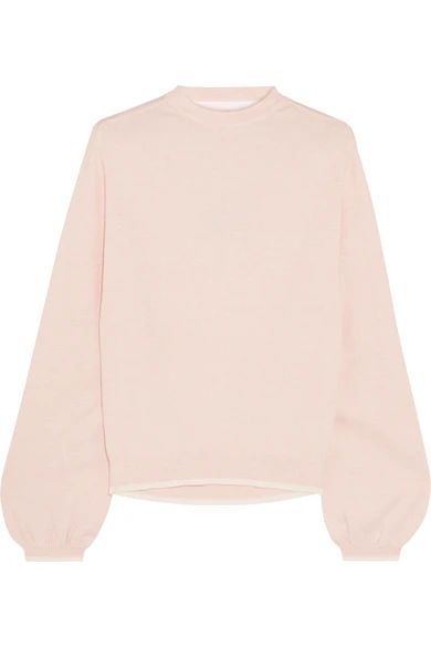 Victor Glemaud - Cutout Cotton-blend Sweater - Pastel pink | NET-A-PORTER (US)