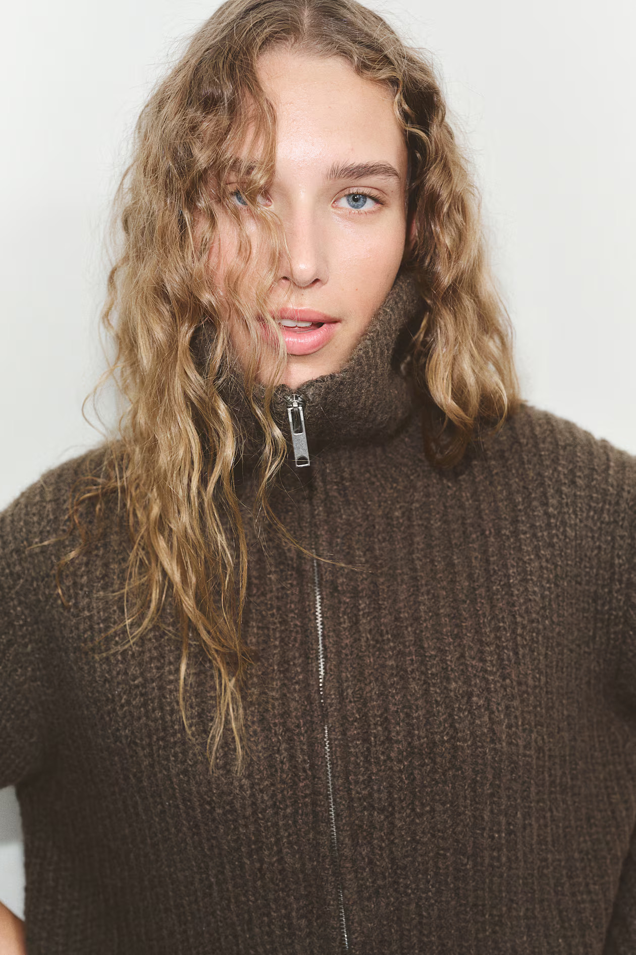 Rib-Knit Cardigan with Zipper | H&M (US + CA)