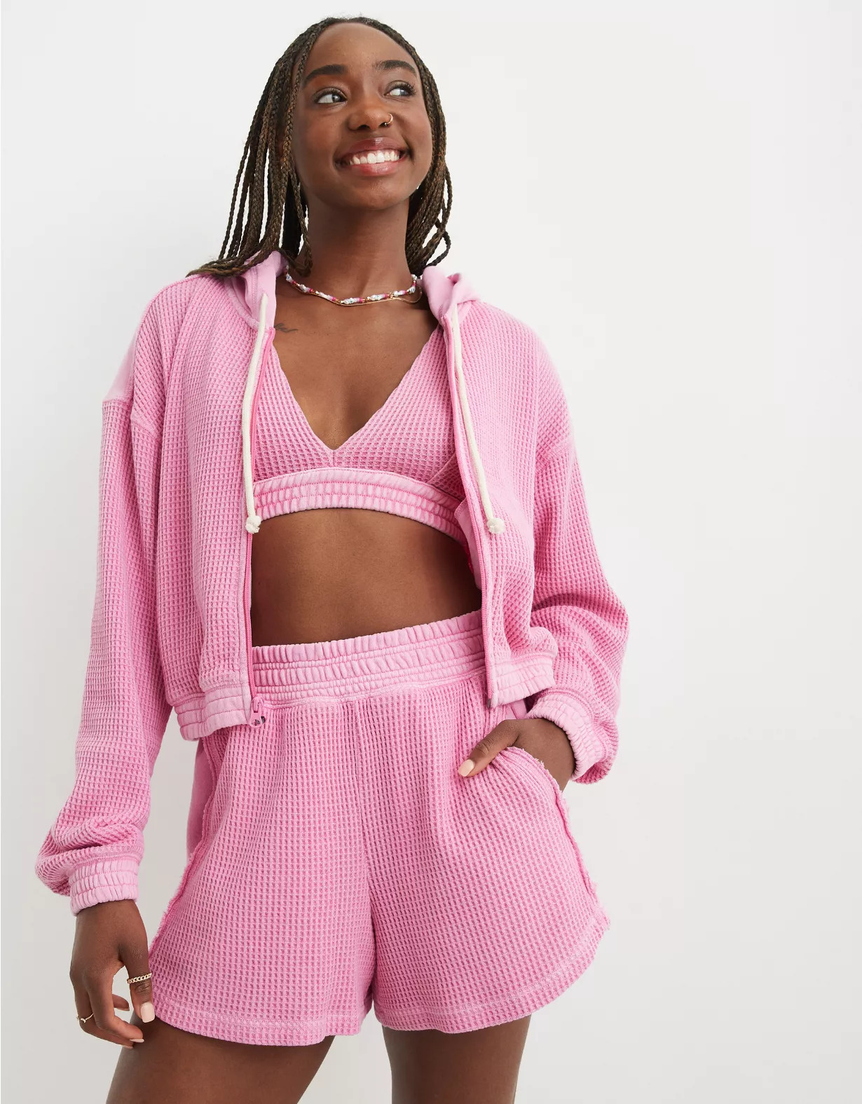 Aerie High Waisted Waffle Short | Aerie