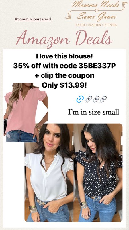 Amazon blouse on sale today!! I’m in size small 

#LTKsalealert #LTKfindsunder100 #LTKstyletip