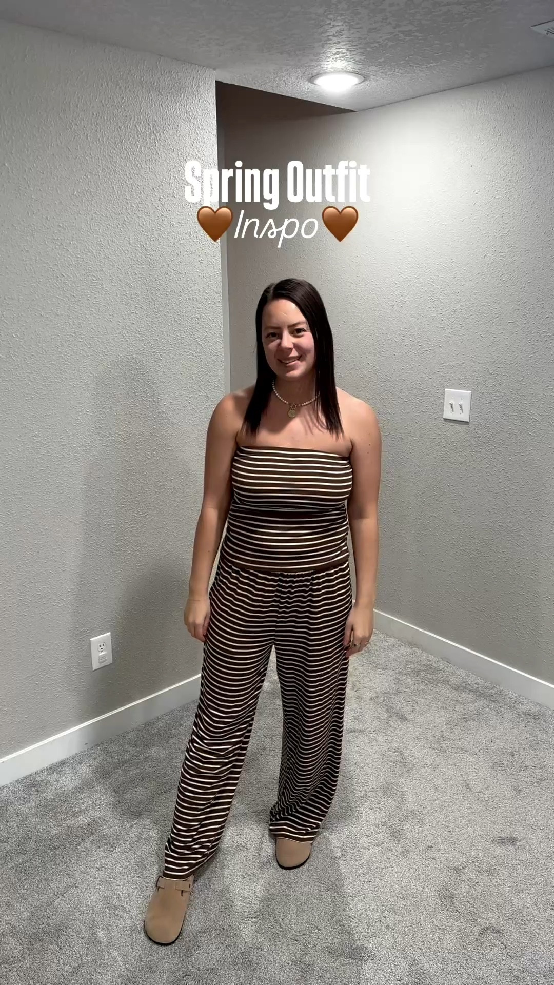 This striped set from Amazon is a must have for spring. Wear it now with a jacket and transition it into spring with sandals! I am wearing my normal size medium. Comes in different colors. 

#LTKspring #LTKspringtrends #LTKootd