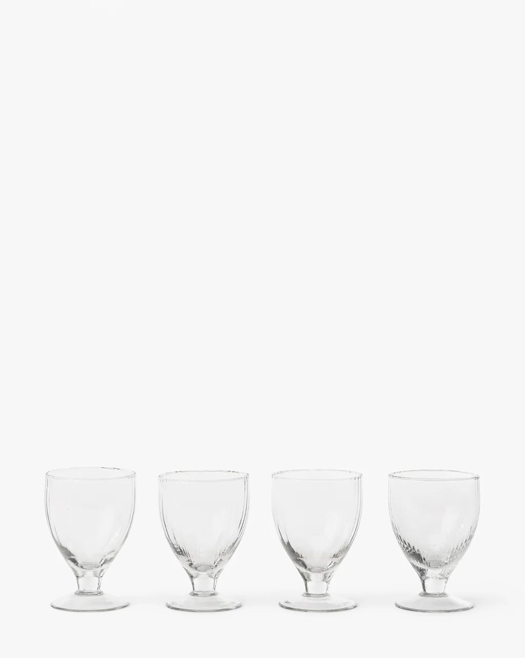 Ribbed Wine Glasses (Set of 4) | McGee & Co. (US)