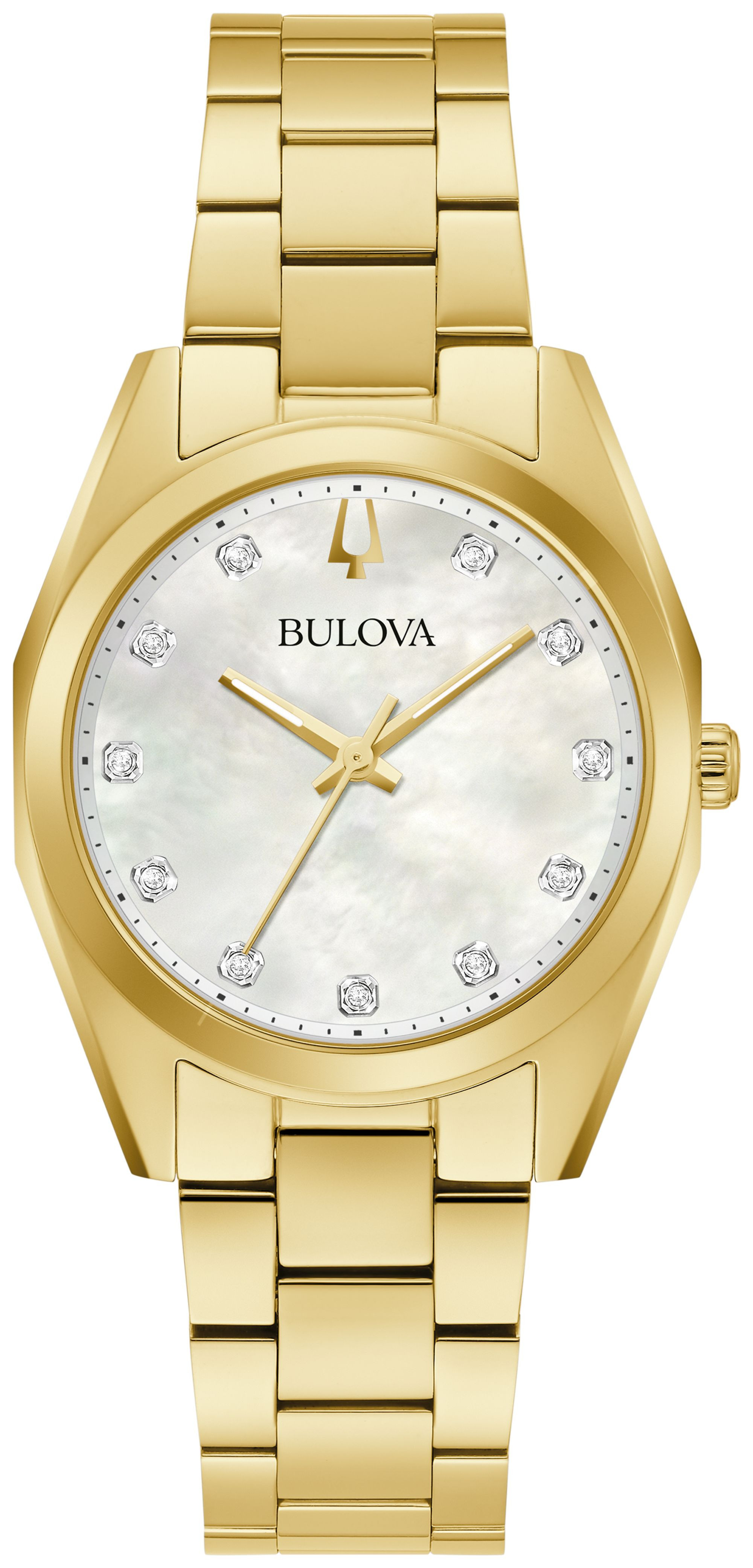 Bulova Surveyor Stainless Steel Bracelet Classic Dress Classic Women's Watch - 97P172 Gifts for Her | Bulova
