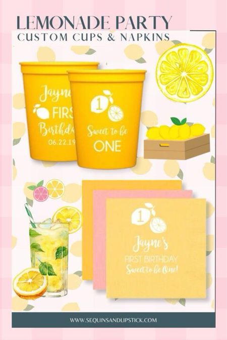 If you thinking of having a lemonade party for your sweet one then check out these cups and napkins! 

#LTKParties #LTKSeasonal #LTKKids