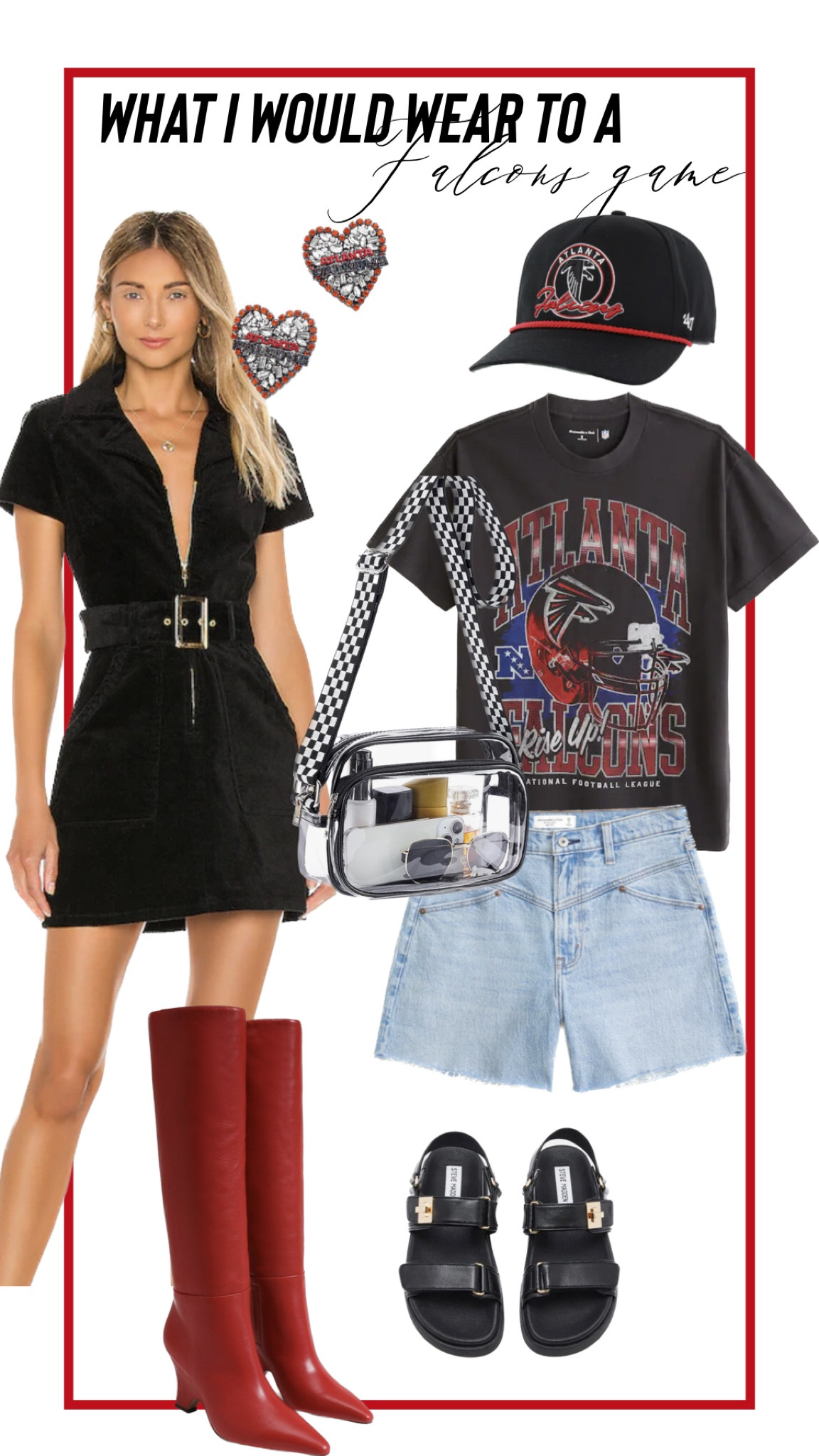 Atlanta Falcons Gameday Outfit

Outfit ideas, football game outfit, gameday OOTD, falcons outfit, Sunday funday, red boot outfits

#LTKfindsunder50 #LTKsalealert #LTKSeasonal