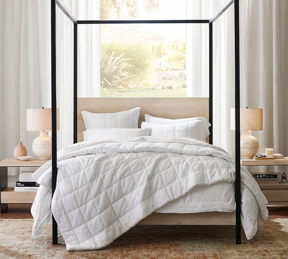 Cayman Metal Canopy Bed | Pottery Barn (US)