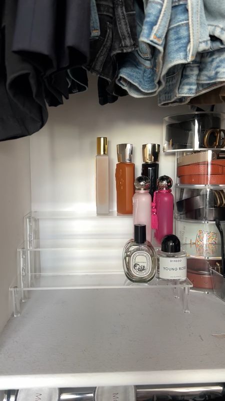 Perfume organizer tray… under $10 on Amazon and surprisingly holds many bottles 🤩 love how it looks 

Home organization | perfume organization | closet organization | amazon finds 

#LTKVideo #LTKfindsunder50 #LTKhome