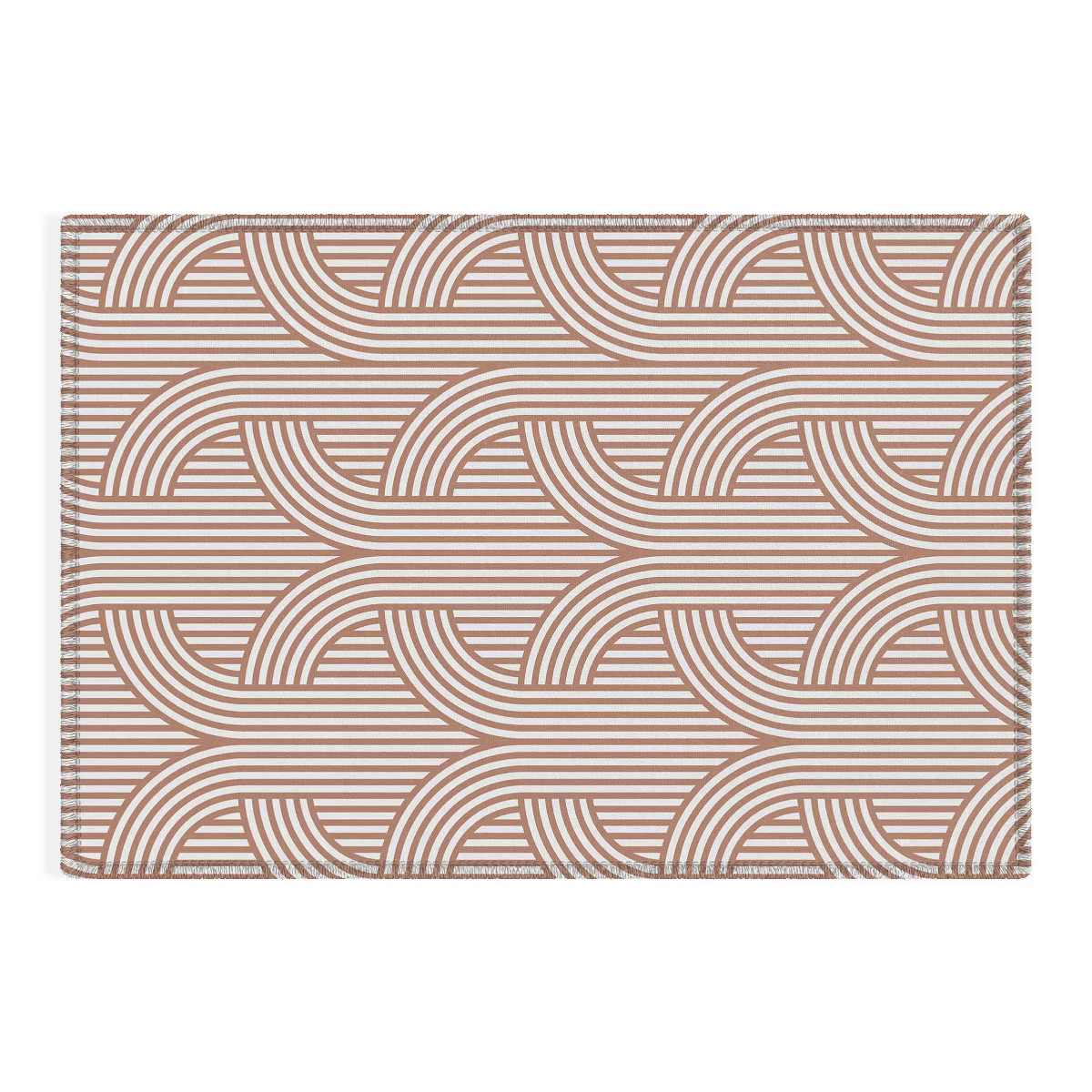 Marta Barragan Camarasa Terracotta retro lines Outdoor Rug - Deny Designs | Target