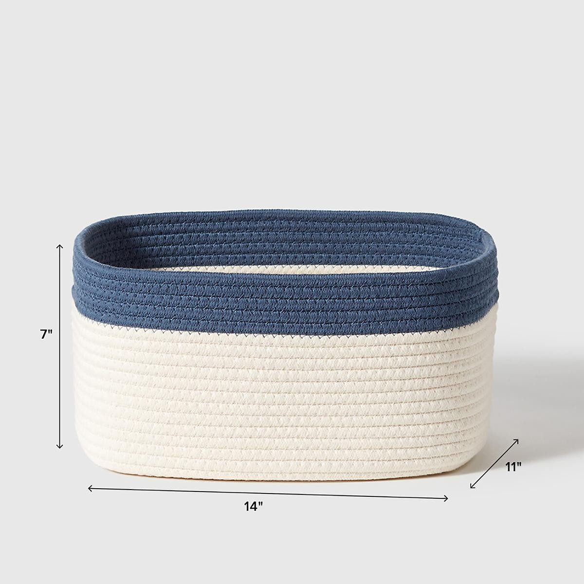 Marie Kondo Indigo Blue Kawaii Cotton Rope Bin | The Container Store