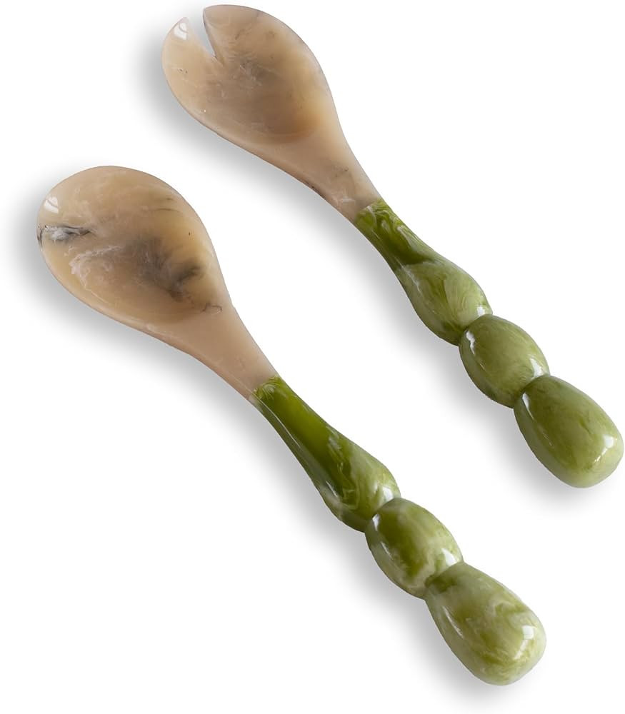 Beatriz Ball RESIN Rio Bubble Salad Servers (Green) – Hand-Poured, Stylish, Lightweight & One-o... | Amazon (US)