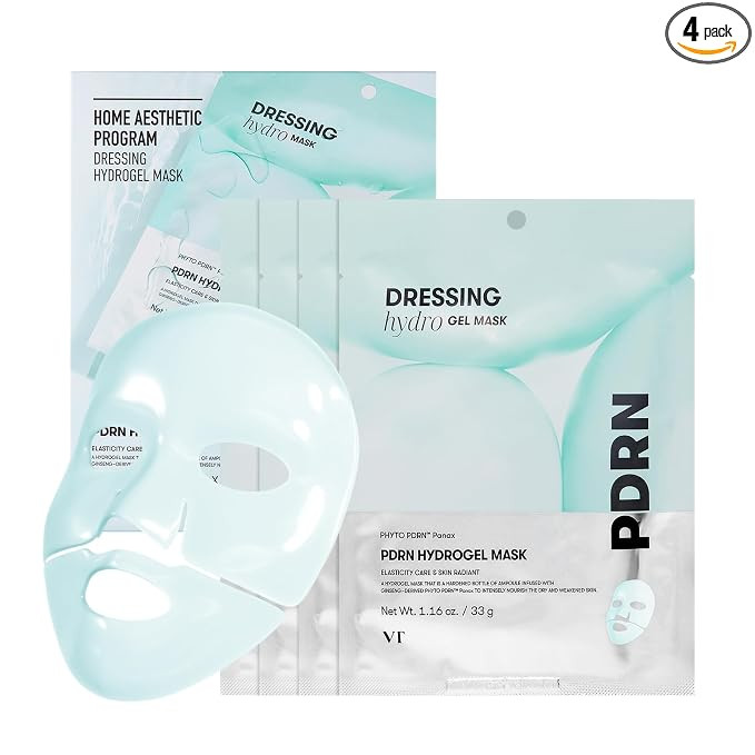 Amazon.com : VT COSMETICS PDRN Hydrogel Mask (33gx4ea), Intensive Nourishing & Rejuvenating Overn... | Amazon (US)