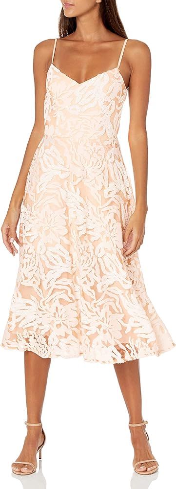 Dress the Population Women's Layla Sweetheart Fit and Flare Midi Dress | Amazon (US)